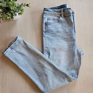 altar'd state Light Blue Distressed Denim Jeans